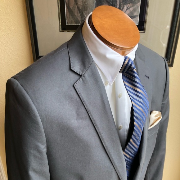 J. Crew Other - J.Crew ‘Ludlow’ All Cotton Gray Jacket Size 42L